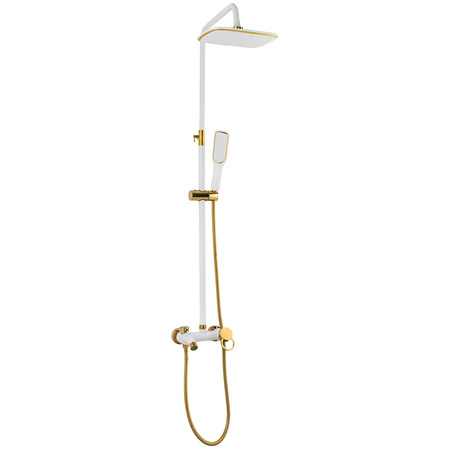 SPRCHOVÝ SET SENTINI NÁSTENNÝ NATURÁLNY S-1191WG BIELY/ZLATÝ