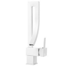 VYSOKÁ OTOČNÁ UMÝVADLOVÁ BATÉRIA GREKA S-1074W BIELA